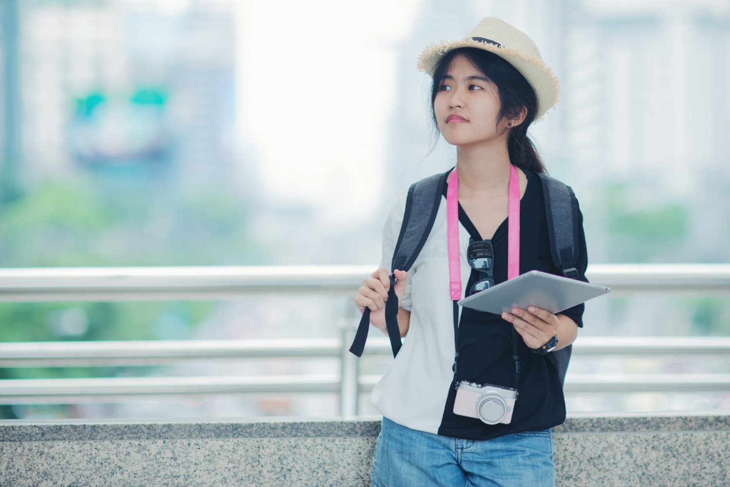 Students Standing on a Staircase